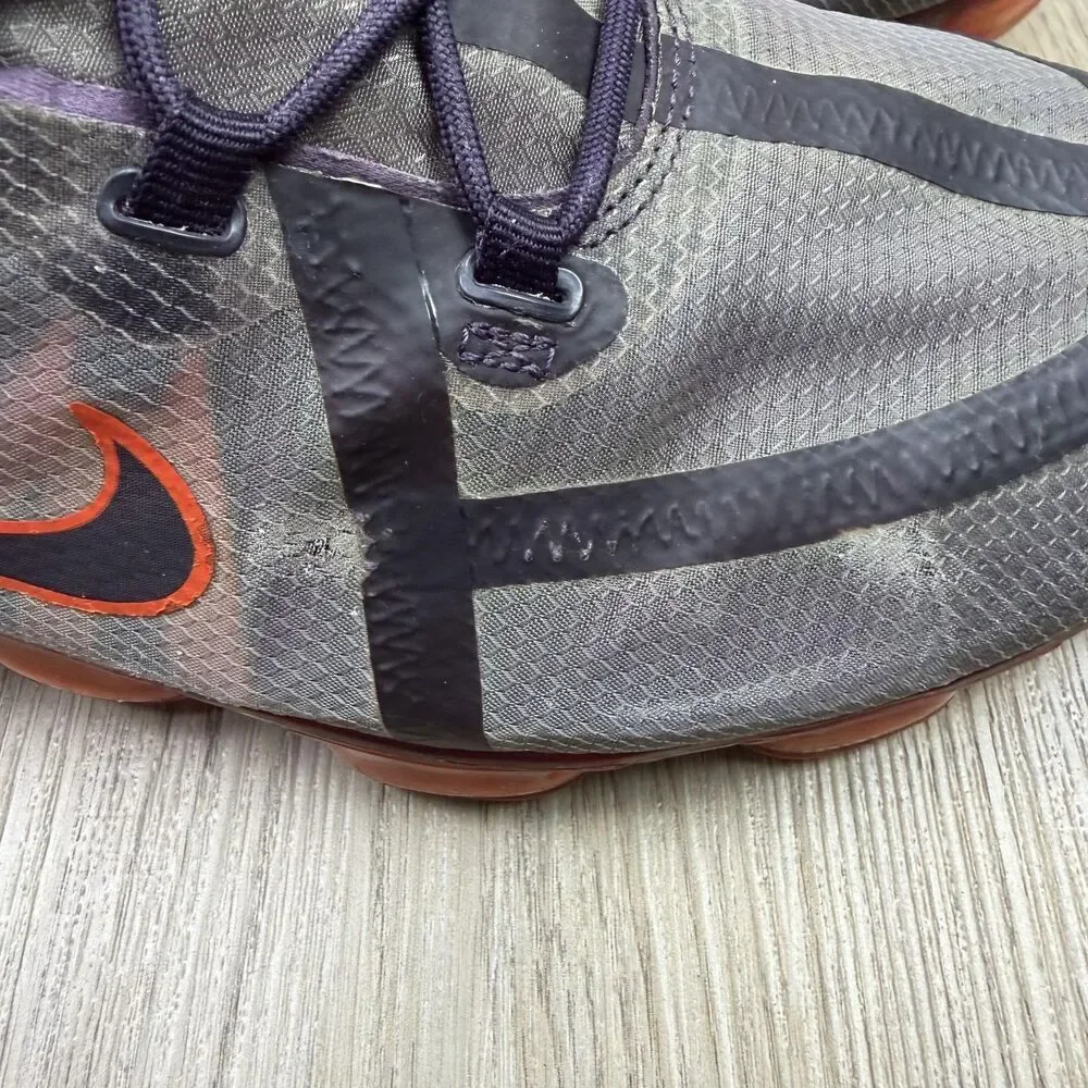 Nike Air VaporMax 2019 Shoes Mens Size 13 Gray Orange Running AR6631-601
